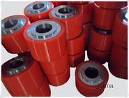 Castable Red Pu Wheels Oil Resistant For Industry Caster , 30A - 98A