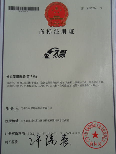 Κίνα Jiangsu Jiunai Intelligent Manufacturing Technology Co., LTD Πιστοποιήσεις